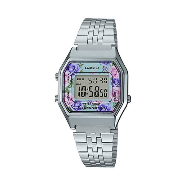 LA680WA-2C CASIO womnens watch, CASIO womens silver watch