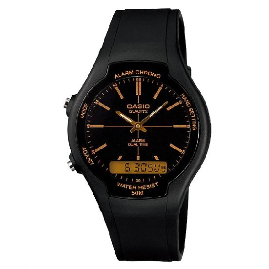 Original CASIO analog & digital, rubber strap watch