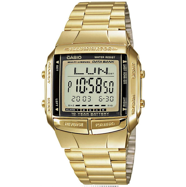 CASIO gold watches, CASIO data bank watch
