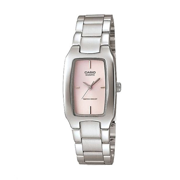 Original CASIO, pink dial, white watch