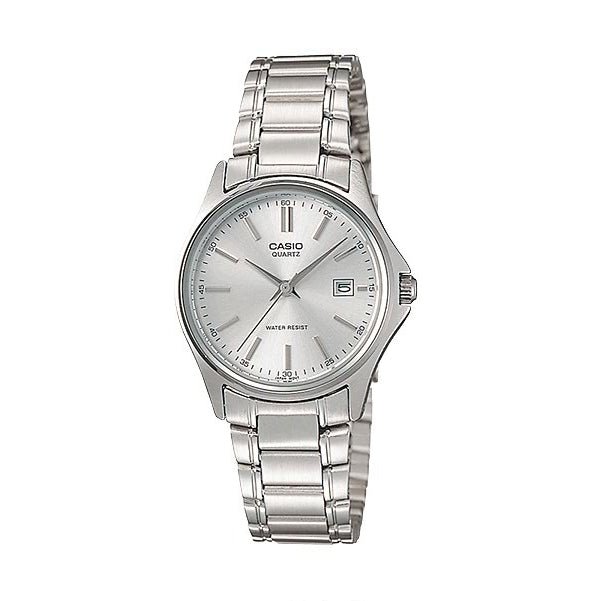 LTP-1183A-7A Authentic CASIO women's silver watch