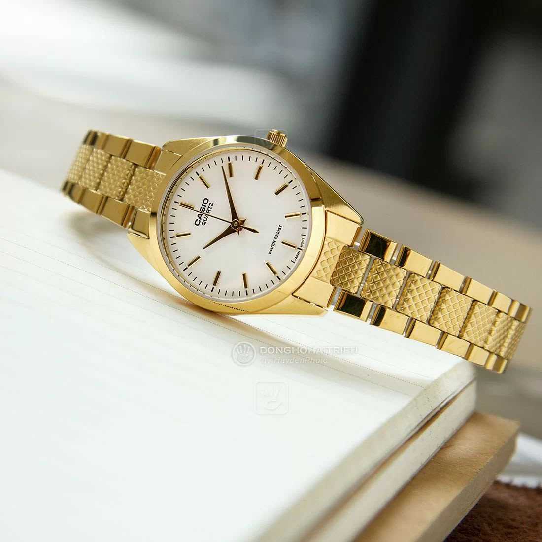 CASIO LTP-1274G-7A, Original CASIO womens, gold watches