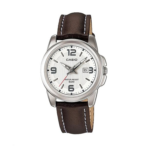 LTP-1314L-7AV | Original CASIO women's leather strap watch