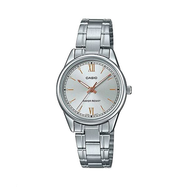 Authentic CASIO women's stainless steel water resisanca watch with warranty by CASIO Qatar