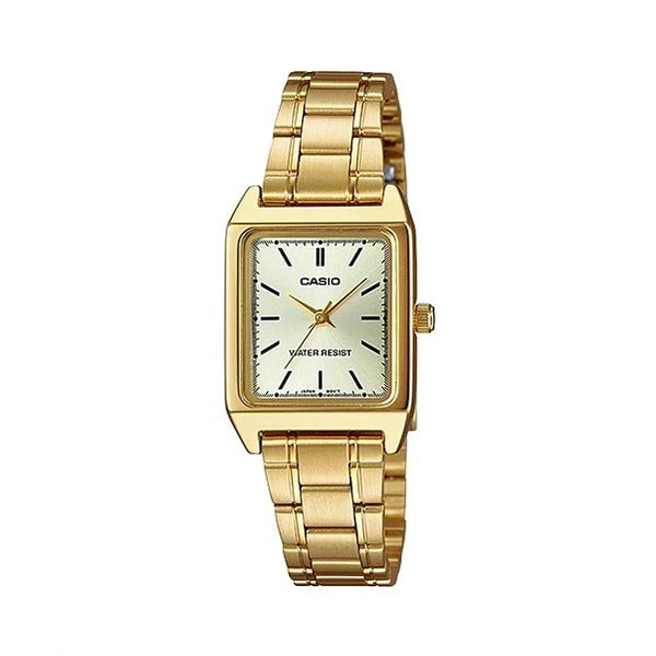 Authentic CASIO women's, square stainless steel watch with warranty 