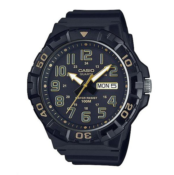 100% Original CASIO  MRW-210H-1A2 silicon big size watch with day and date watch with warranty from CASIO Qatar
