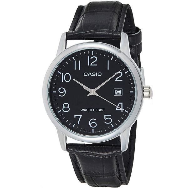 MTP-V002L-1B | Original CASIO MTP-V002L-1BUDF men's leather strap watch