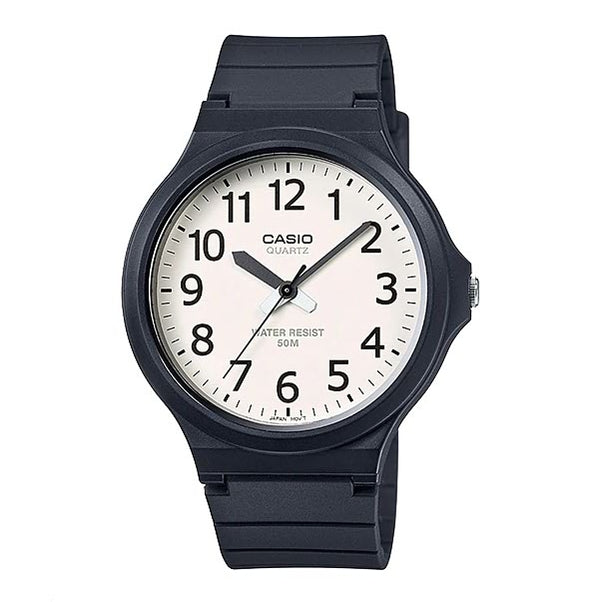 Authentic CASIO general rubber strap, and water resistance watch with one year warranty 